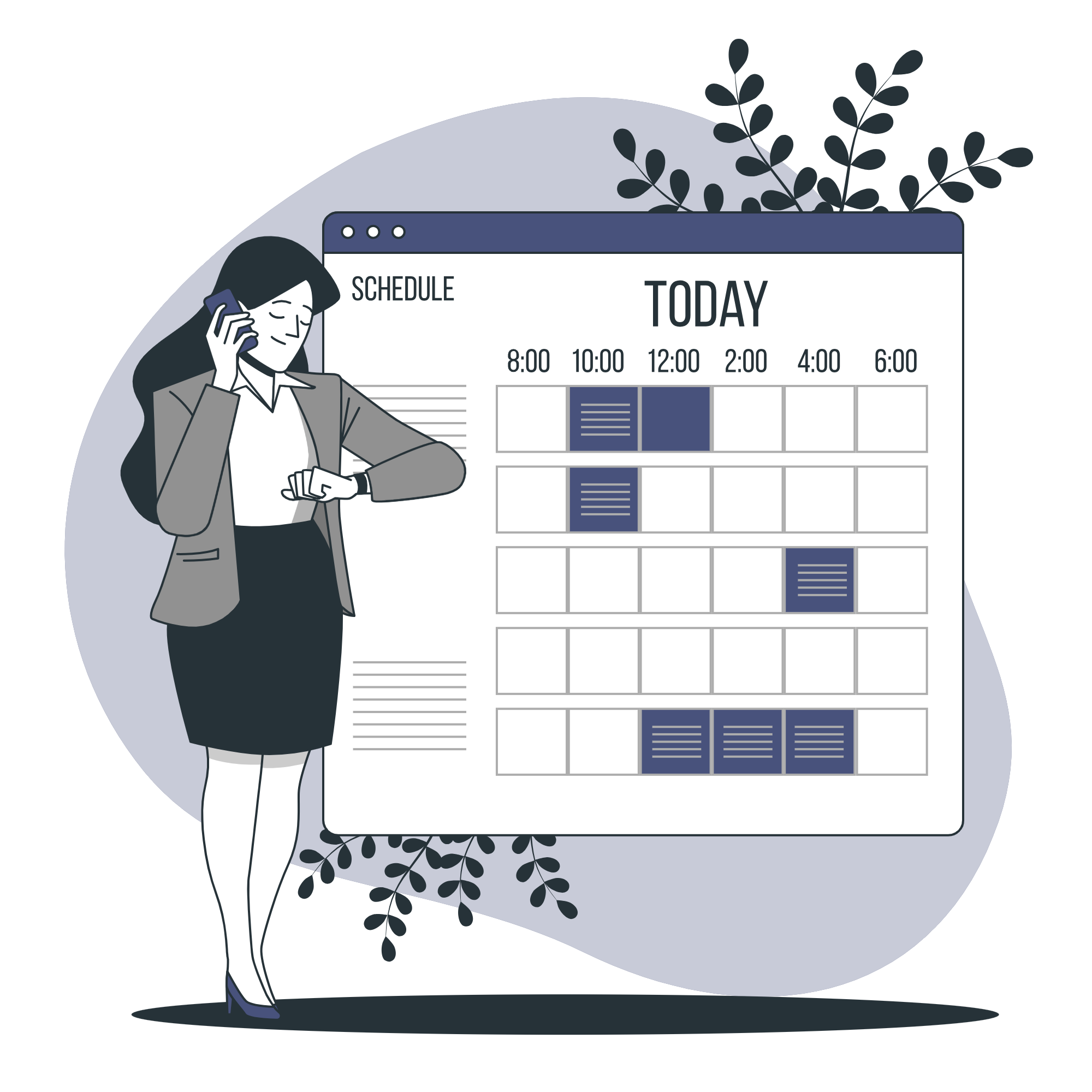 Configuración de planificación semanal